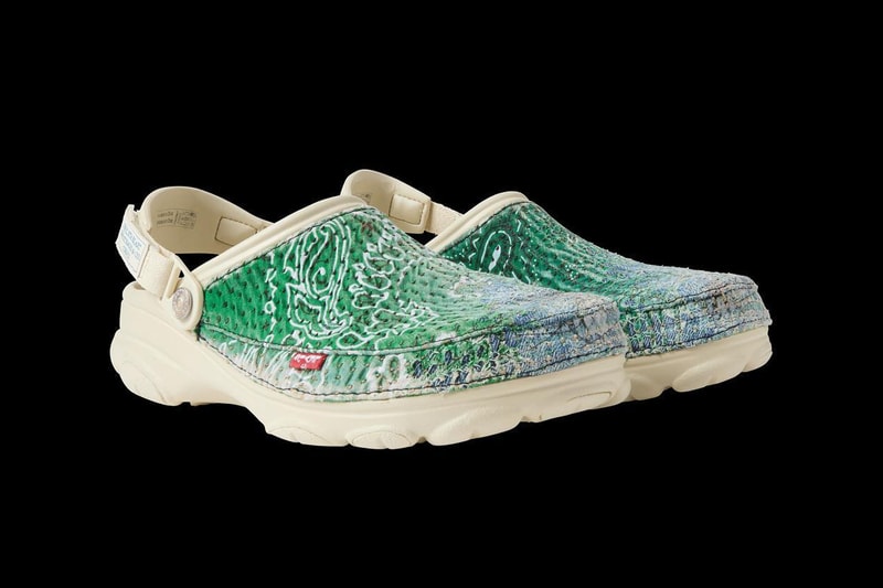 PROLETA RE ART Collaborates With Levis and Crocs for Special Shoe and Bag Combo Using Dead Stock Denim sustainability
