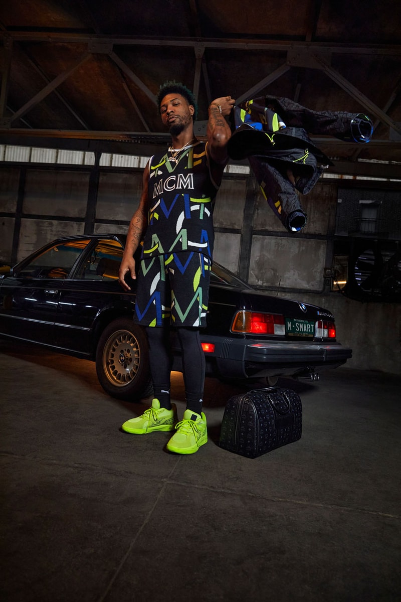 MCM PUMA Hoops Third Final Collaboration Collection Apparel Footwear TRC Blaze Court Shoe