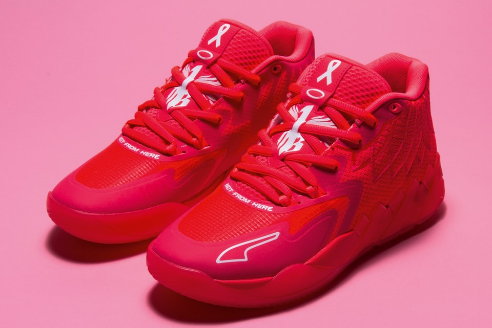 Puma x LaMelo Ball MB.01 Breast Cancer Awareness Basketball Shoes, Pink Alert, 11.5