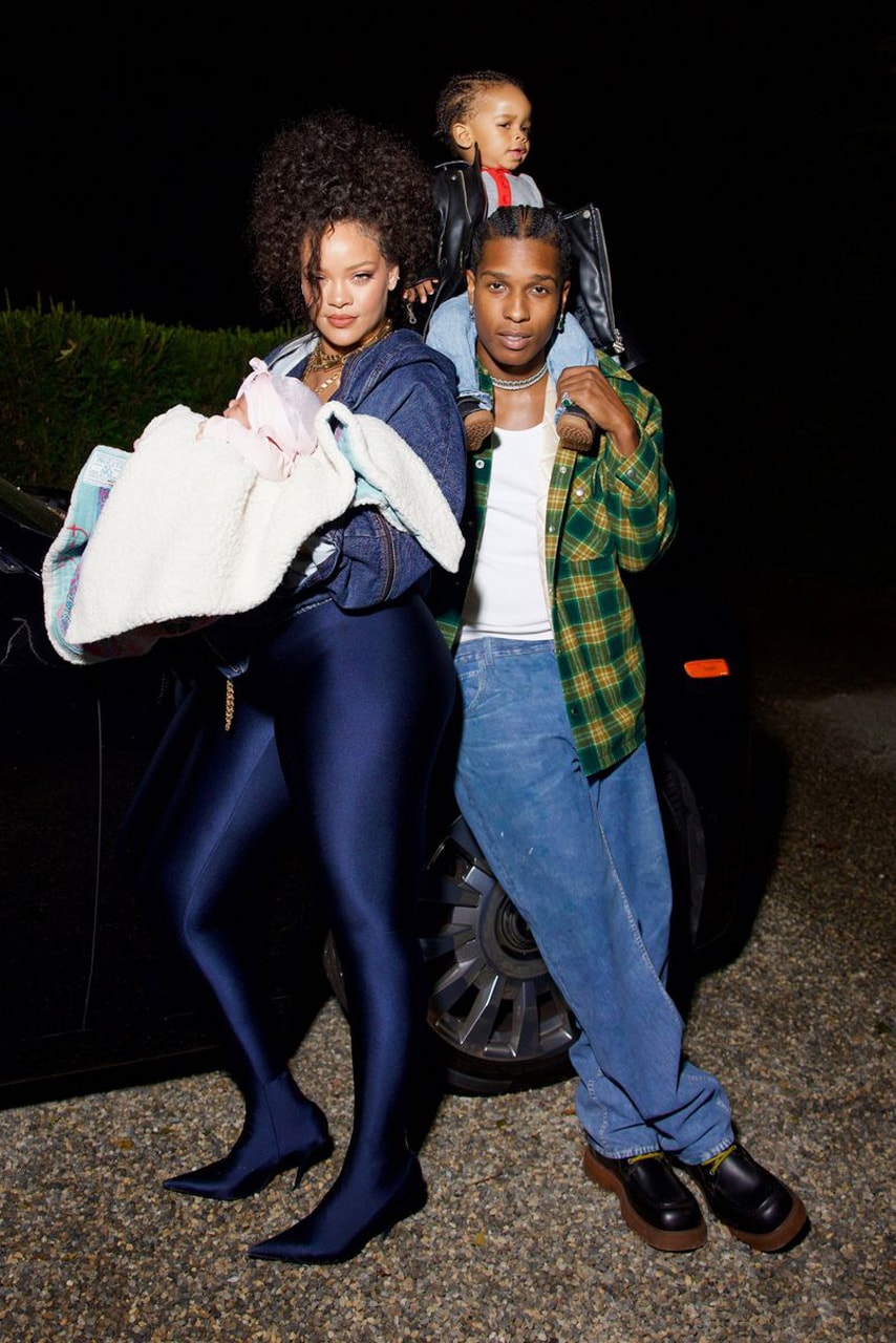 Rihanna 與 A$AP Rocky 首度公開全家合照