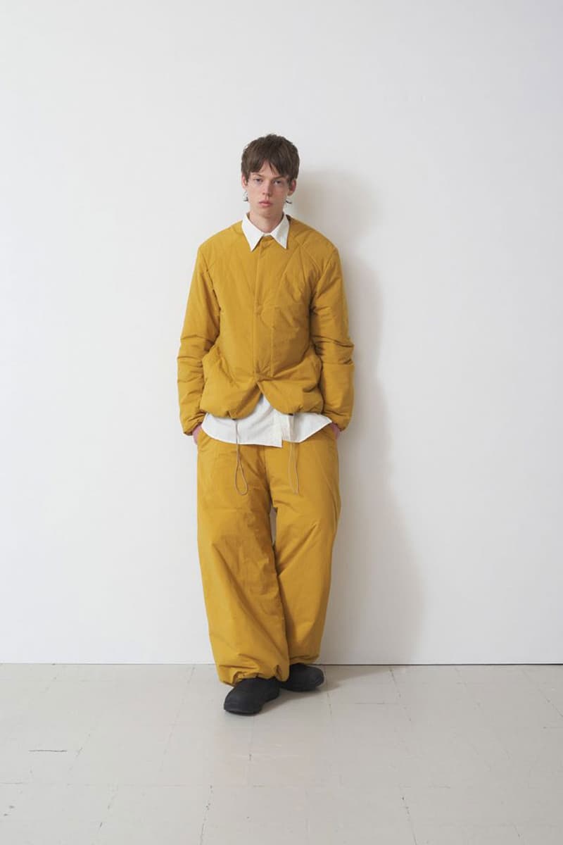 Sage Nation Fall Winter 2023 Fashion Style Clothing Outerwear Knitwear London UK British Tailoring Savile Row Yellow Green 