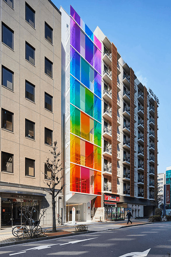 SAKO Architects Vertical Rainbow Building Tokyo design architecture