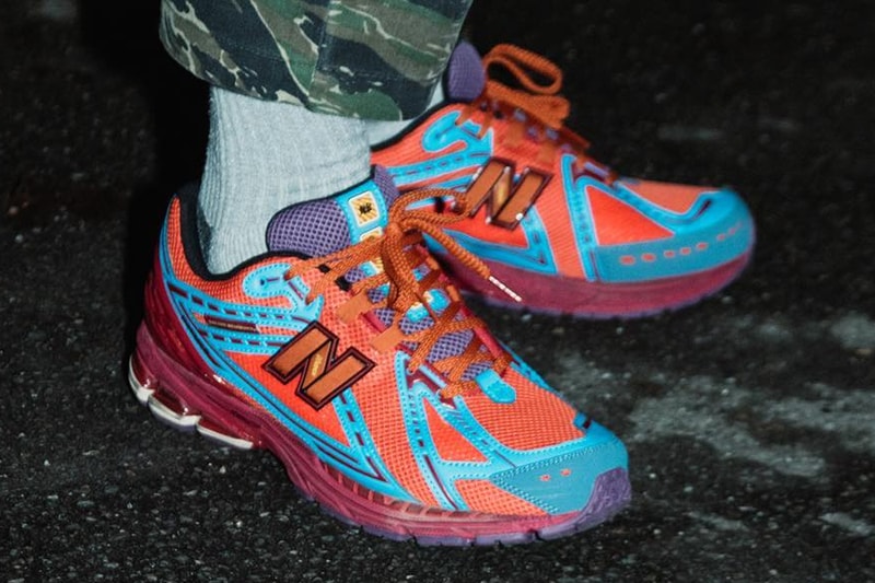 Salehe Bembury Teases Upcoming New Balance 1906 Colorway milan fashion week nb crocs red blue technical sneakers footwear