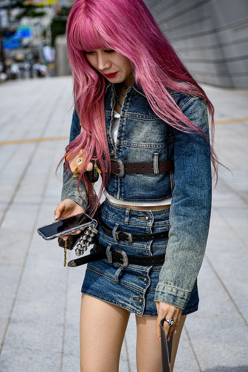 Seoul Fashion Week SS24 Street Style Spring summer 2024 menswear street style casual wear t-shirts oversized pants denim wear new jeans
