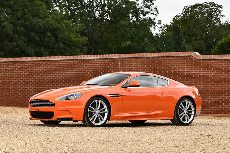 Set of Eight Orange 2010 Aston Martins Are Heading to Auction bonhams citrus colored james bond dbs coupé dbs volante athletic gt v12 vantage coupe roadster