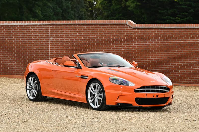 Set of Eight Orange 2010 Aston Martins Are Heading to Auction bonhams citrus colored james bond dbs coupé dbs volante athletic gt v12 vantage coupe roadster