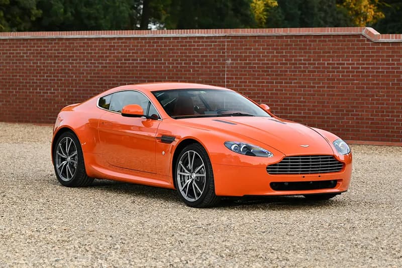 Set of Eight Orange 2010 Aston Martins Are Heading to Auction bonhams citrus colored james bond dbs coupé dbs volante athletic gt v12 vantage coupe roadster