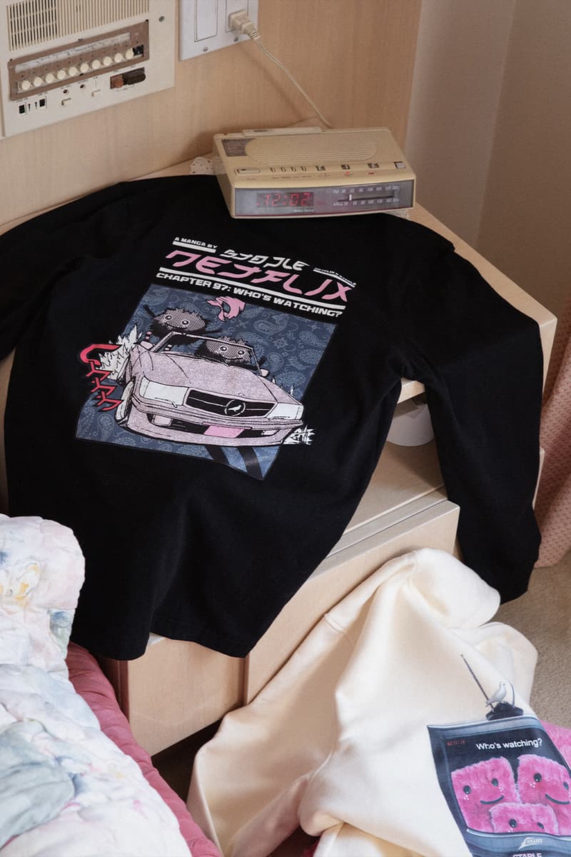 STAPLE Keeps It Cozy and Chill With Newest Netflix Collaboration jeffstaple jeff staple capsule robe clothes