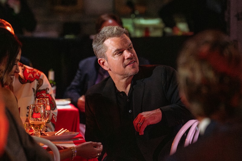Stella Artois' World's Most Fascinating Dinner Matt Damon Zoe Saldaña Jeremy Allen White Ludacris New York Let's Do Dinner