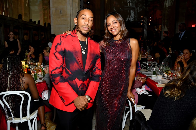 Stella Artois' World's Most Fascinating Dinner Matt Damon Zoe Saldaña Jeremy Allen White Ludacris New York Let's Do Dinner