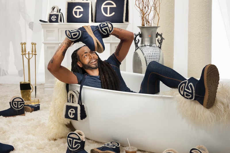 Telfar and UGG Unveil New Denim Bags and Apparel Collection Release Info Shopping Bag Boots 