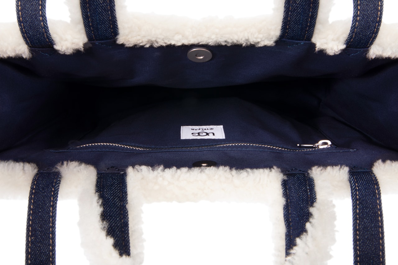 Telfar and UGG Unveil New Denim Bags and Apparel Collection Release Info Shopping Bag Boots 