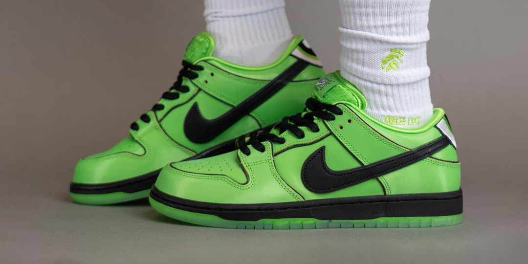 On-Foot Look at 'The Powerpuff Girls' x Nike SB Dunk Low "Buttercup" and "Blossom"