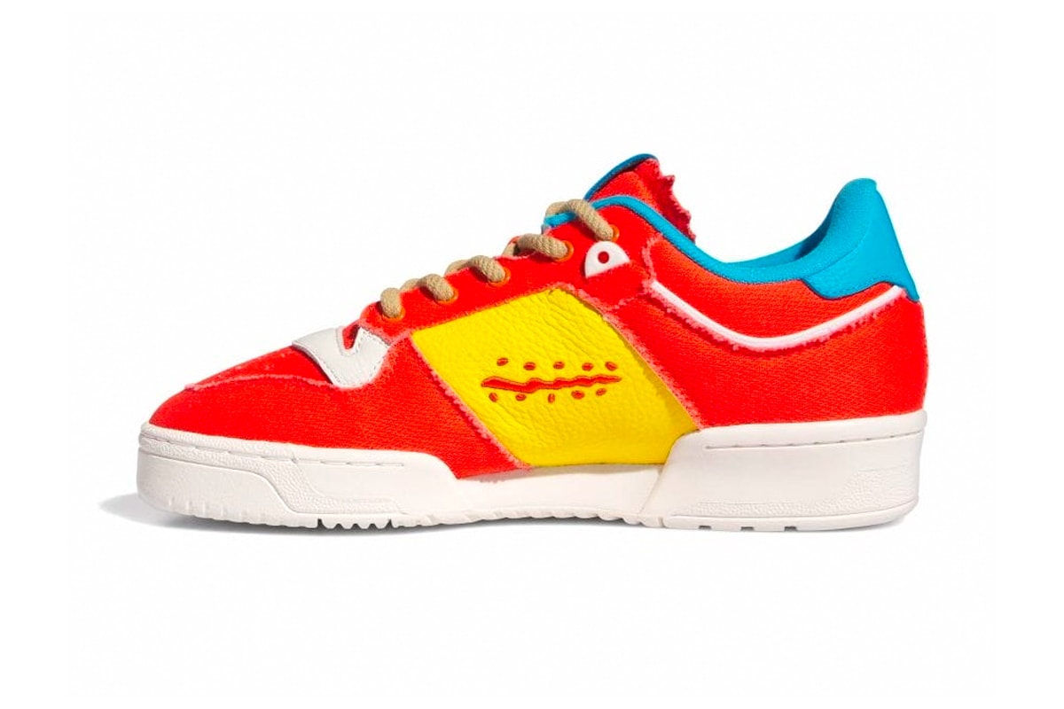 'The Simpsons' and adidas Rivalry 86 Low Come Together for the "Treehouse of Horror" Colorway Supplier Colour/Supplier Colour/Supplier Colour orange bart hugo 