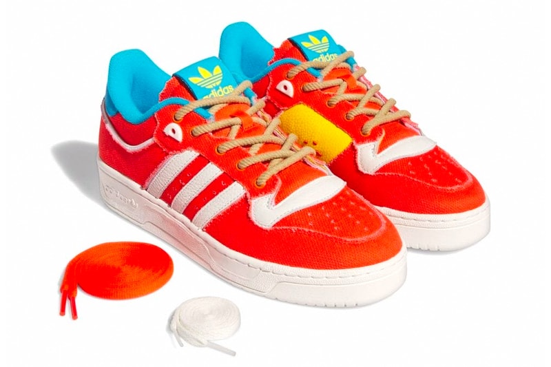 'The Simpsons' and adidas Rivalry 86 Low Come Together for the "Treehouse of Horror" Colorway Supplier Colour/Supplier Colour/Supplier Colour orange bart hugo