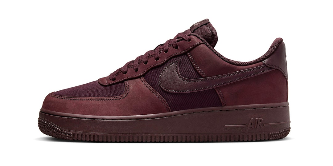 Official Look at the Air Force 1 Low Premium in "Burgundy Crush"