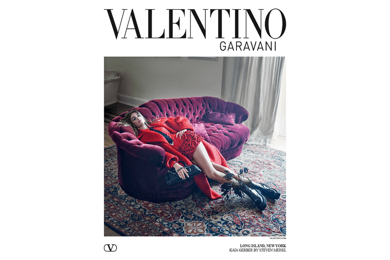 Valentino Fall Winter 2023 Black Tie Campaign Kaia Gerber womenswear