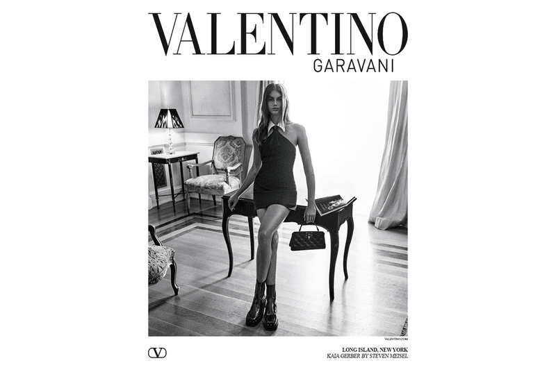 Valentino Fall Winter 2023 Black Tie Campaign Kaia Gerber womenswear