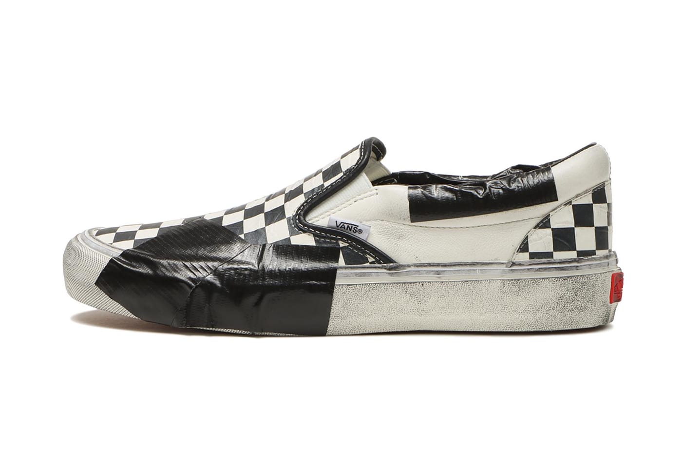 Black Checkered Vans Boy's Asher Slip-on Sneakers | Rack Room Shoes