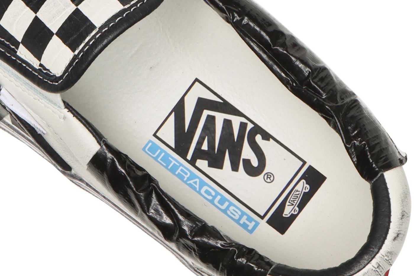 Vault by Vans classic Slip-On Lux Duct Black Checkerboard VN0A3QXYBKC Release Info