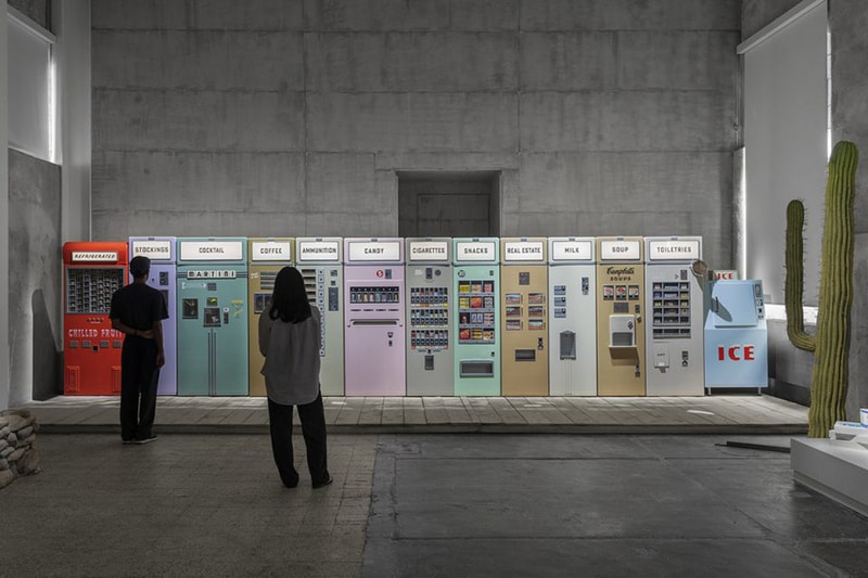 Step Into Wes Anderson's 'Asteroid City', Located Inside Milan's Fondazione Prada props set design pieces costumes cigarettes clothes fantastic mr fox film director italy london exhibit immersive pastel desert western death grief eleventh feature