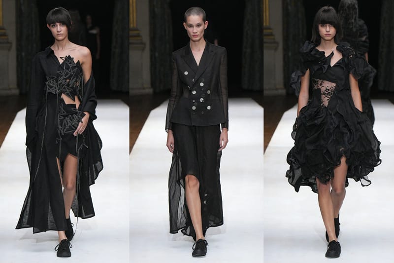 Yohji Yamamoto SS24 Is Dark, Eerie, and Full of Surprises
