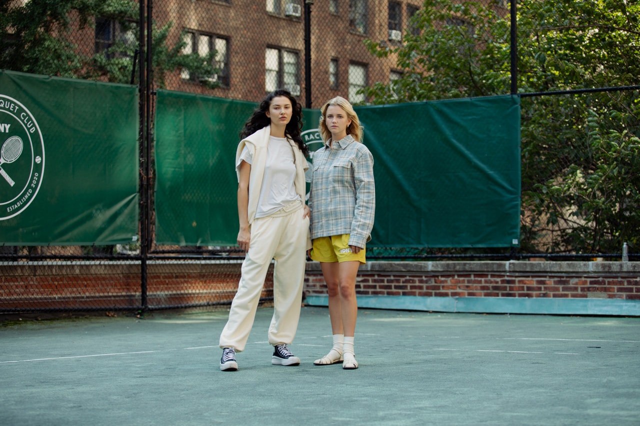YONY Serves Up A Fresh, Functional SS24 new york fashion week tennis club manhattan members only serve court runway ball green us open spring summer 2024 collection clothing menswear sportswear outerwear sport