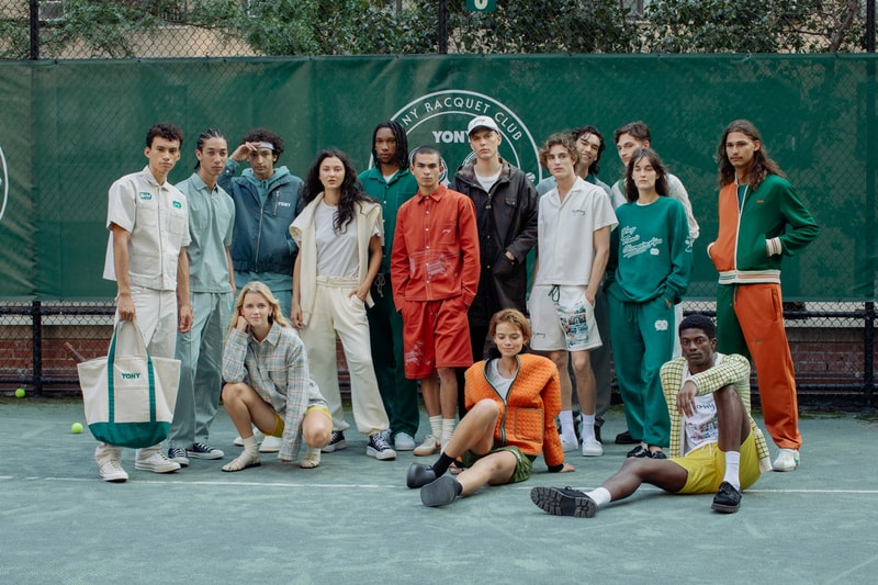 YONY Serves Up A Fresh, Functional SS24 new york fashion week tennis club manhattan members only serve court runway ball green us open spring summer 2024 collection clothing menswear sportswear outerwear sport