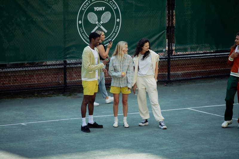 YONY Serves Up A Fresh, Functional SS24 new york fashion week tennis club manhattan members only serve court runway ball green us open spring summer 2024 collection clothing menswear sportswear outerwear sport