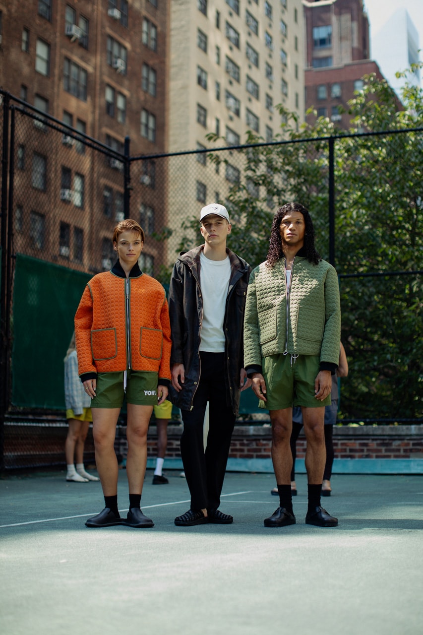 YONY Serves Up A Fresh, Functional SS24 new york fashion week tennis club manhattan members only serve court runway ball green us open spring summer 2024 collection clothing menswear sportswear outerwear sport