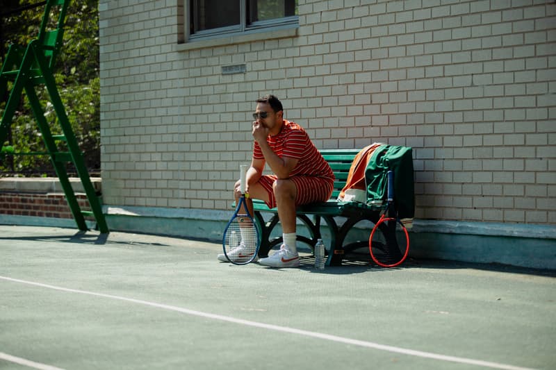 YONY Serves Up A Fresh, Functional SS24 new york fashion week tennis club manhattan members only serve court runway ball green us open spring summer 2024 collection clothing menswear sportswear outerwear sport