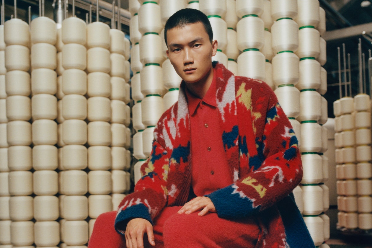 Zegna elder statesman collaboration oasi cashmere wool collection fall winter 2023 alessandro sartori plaid california tie dye vicuna