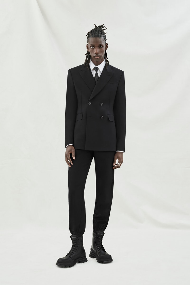 Alexander McQueen Pre-SS24 Centers on Cut and Proportion Fashion Menswear