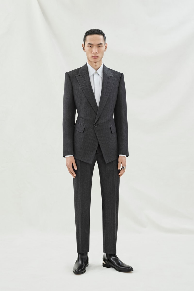Alexander McQueen Pre-SS24 Centers on Cut and Proportion Fashion Menswear