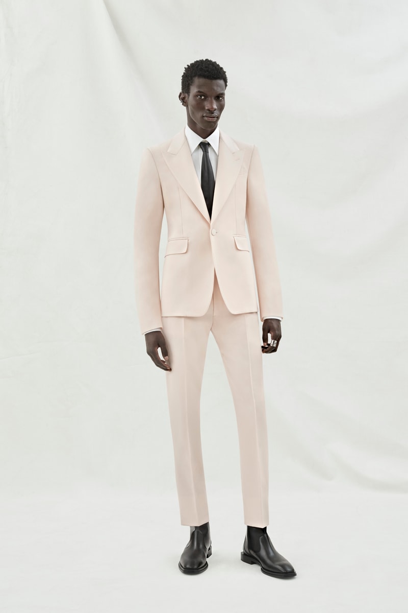 Alexander McQueen Pre-SS24 Centers on Cut and Proportion Fashion Menswear