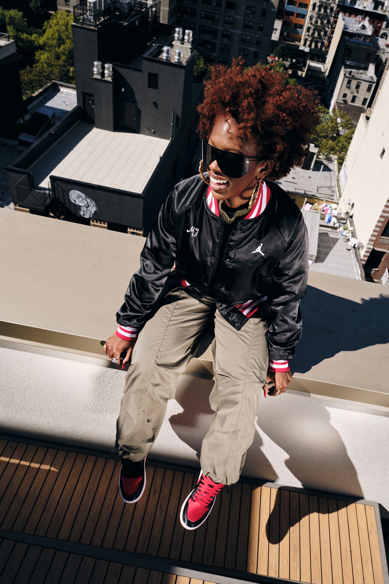 Stylist Amiraa Vainqueur Shares Her Creative Journey in the Air Jordan 1 Satin Bred