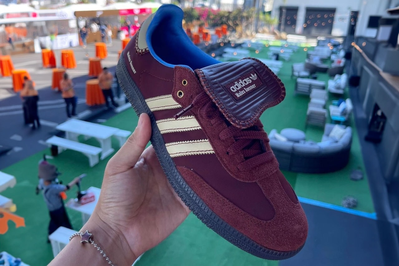 Samba Leather Sneakers in Beige - Adidas