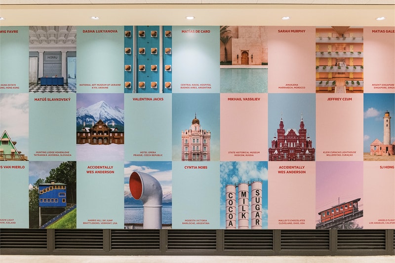 'Accidentally Wes Anderson: The Exhibition' London Launch kensington old brompton road fever brooklyn based asteroid city the grand budapest hotel the french dispatch moonrise kingdom 