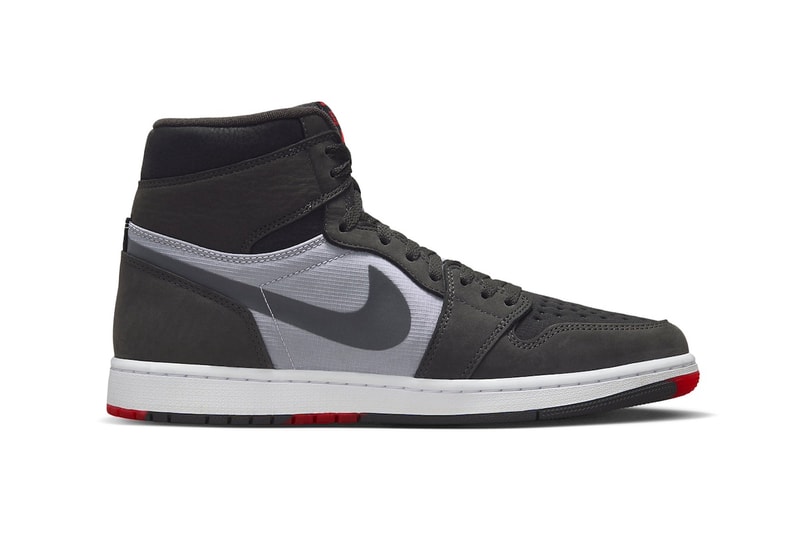 Official Look at the Air Jordan 1 Element "Bred" Cement Grey/Dark Charcoal-Black-Infrared 23-White DB2889-002 January 2024 michael jordan brand high top shoes canvas leather jumpman swoosh nike