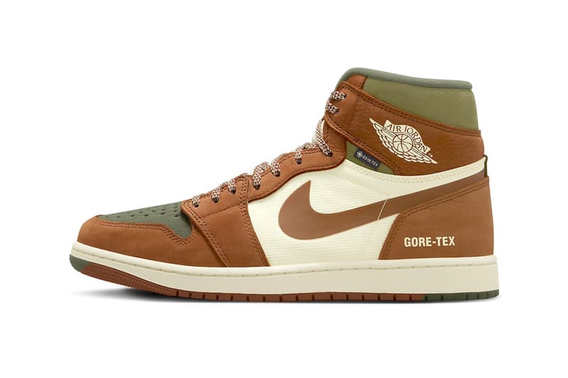 Air Jordan 1 Element "Legend Coffee" DB2889-102 release info Legend Sand/Legend Coffee-Medium Olive february 2024 bred high tops mid gore-tex nike swoosh