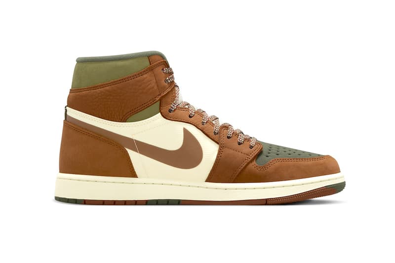 Air Jordan 1 Element "Legend Coffee" DB2889-102 release info Legend Sand/Legend Coffee-Medium Olive february 2024 bred high tops mid gore-tex nike swoosh