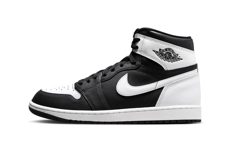 First Look at the Air Jordan 1 High OG "Black/White" high top panda aj1 jordan brand michael jordan classic white and black shoe sneaker DZ5485-010 Date info store list