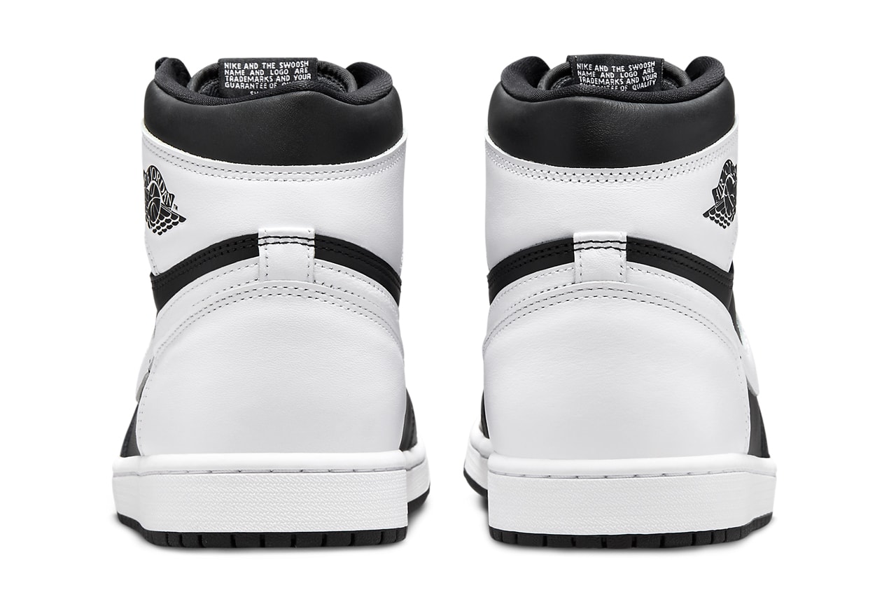 First Look at the Air Jordan 1 High OG "Black/White" high top panda aj1 jordan brand michael jordan classic white and black shoe sneaker DZ5485-010 Date info store list