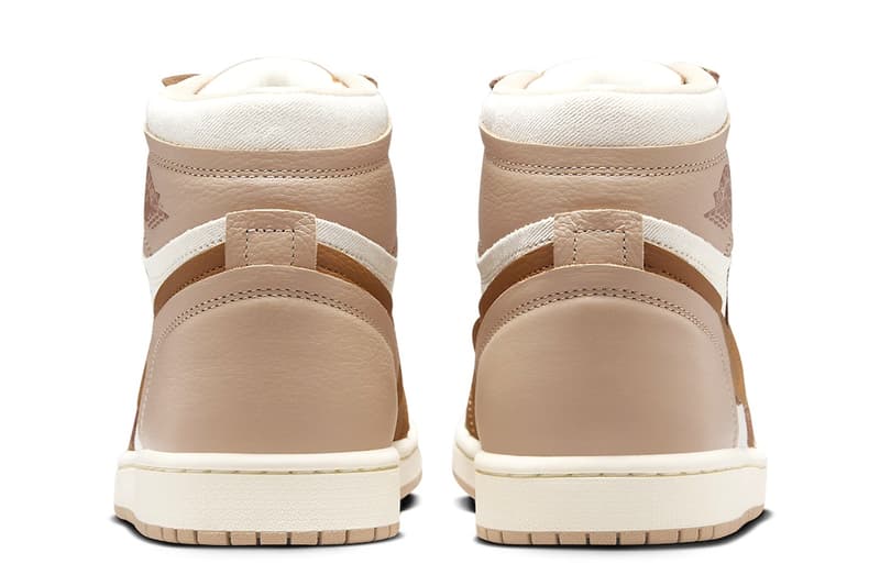 Official Look at the Air Jordan 1 MM High "Legend Medium Brown" spring 2024 release michael jordan brand high tops brown leather shoe classic Legend Medium Brown/Legend Dark Brown-Legend Coffee-Legend Light Brown-Muslin FB9891-200 Swoosh nike