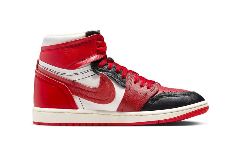 Official Images of the Air Jordan 1 MM High "Sport Red" FB9891-600 Sport Red/Dune Red-Black-Sail spring 2024 swoosh high tops 