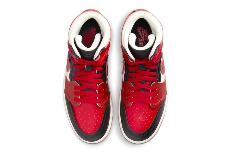 Official Images of the Air Jordan 1 MM High "Sport Red" FB9891-600 Sport Red/Dune Red-Black-Sail spring 2024 swoosh high tops 