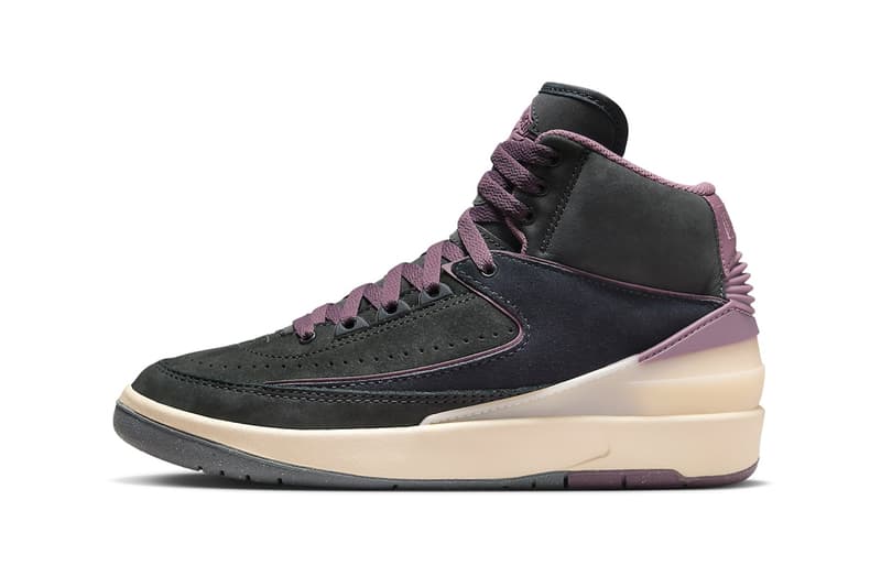 Air Jordan 2 Surfaces in "Off Noir" Off Noir/Mauve-Guava Ice-Cool Grey DX4400-005 holiday 2023 november swoosh michael jordan brand classic high top basketball shoe nike swoosh wings