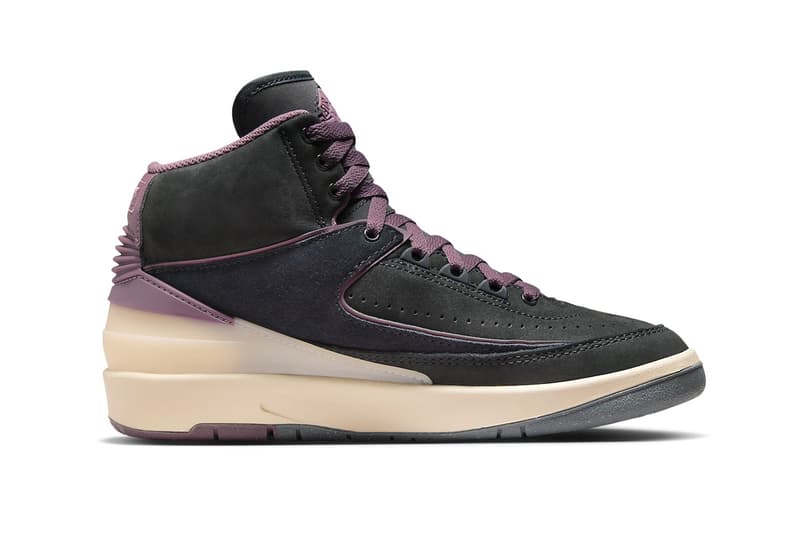 Air Jordan 2 Surfaces in "Off Noir" Off Noir/Mauve-Guava Ice-Cool Grey DX4400-005 holiday 2023 november swoosh michael jordan brand classic high top basketball shoe nike swoosh wings