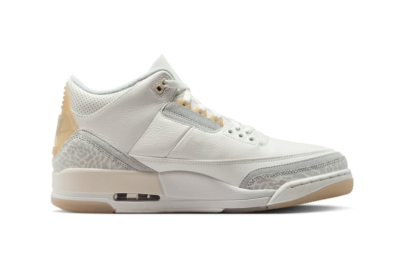 First Look at the Air Jordan 3 Craft "Ivory" in-hand look aj3 ivory grey mist-cream elephant jordan brand michael jordan Air Jordan 3 Craft Ivory FJ9479-100 Release Date