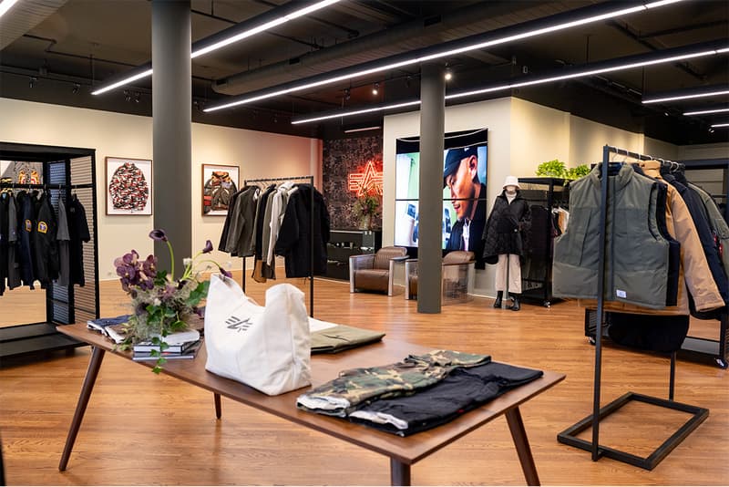 Alpha Industries Opens First Permanent Retail Store new york city lafayette brick and mortar store 